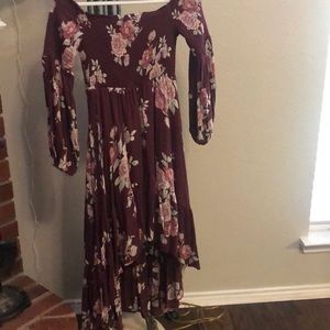 NWOT Coco+Jaimeson Off Shoulder Hi-Low Dress